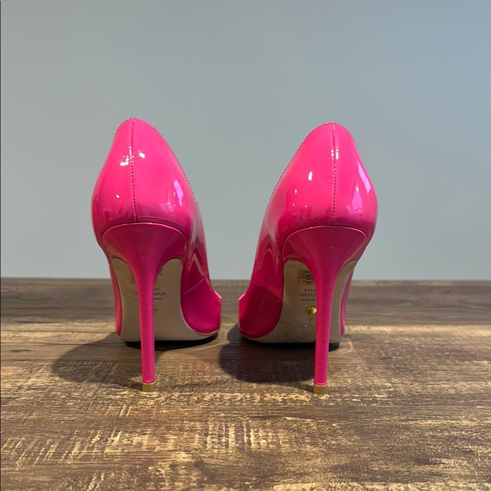 Stuart Weitzman Pink Women's Heels - Picture 4 of 5